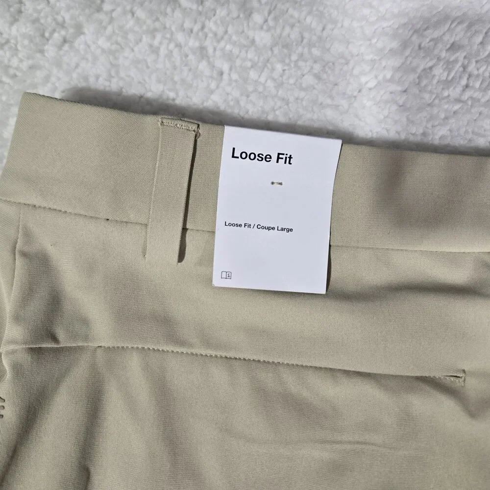 Nike 24.7 Perfect Stretch UV Loose Fit Pants Utility Khaki HV0377-253 Mens 36x32